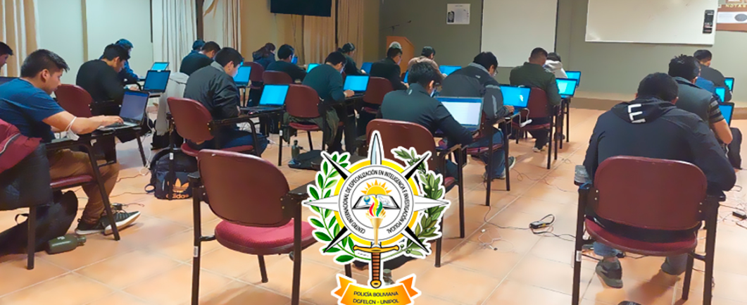 emblema del curso de inteligencia antinarcoticos